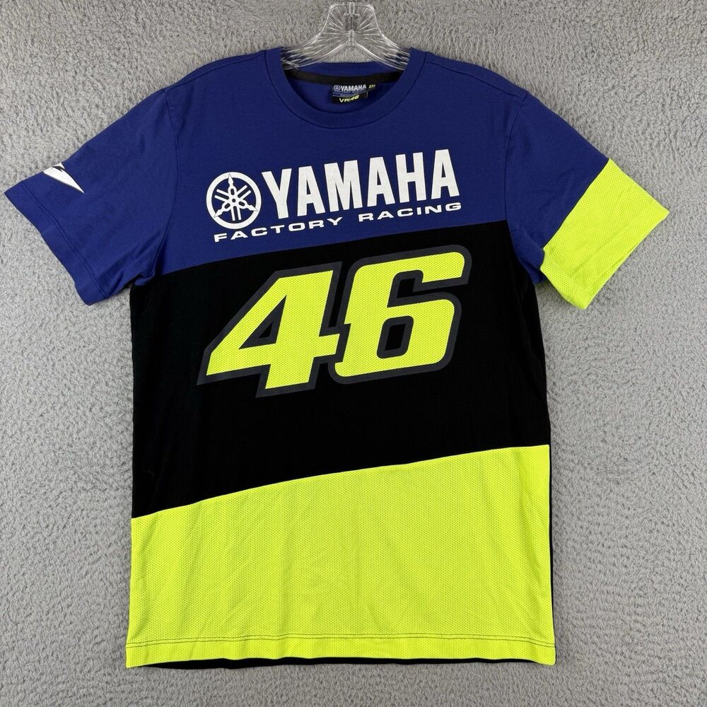 Yamaha Factory Racing Shirt Men’s Medium VR46 46 MotoGP Valentino Rossi Tee